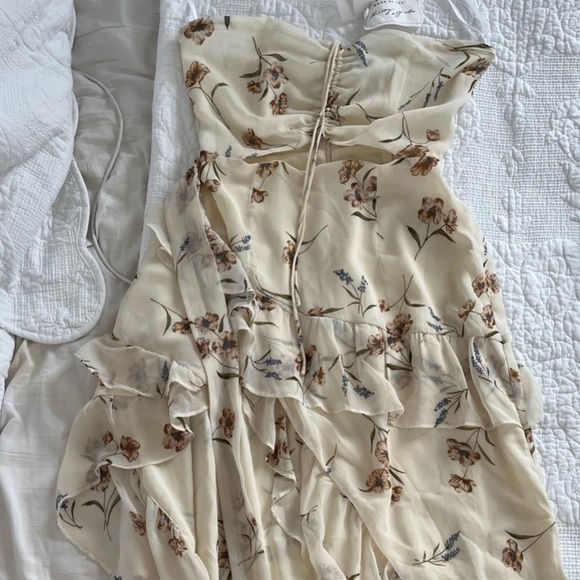 Sabo Skirt strapless sweetheart neckline keyhole/cut out maxi wrap dress orla - Picture 3 of 3